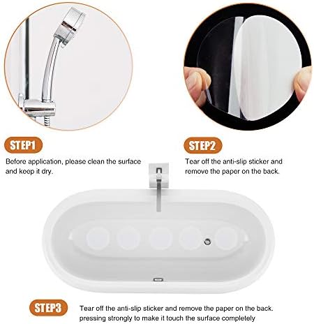 36PCS Non-Slip Bathtub Stickers with Premium Scraper