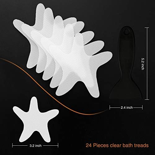 Anti-Slip bathtub Stickers - 24pcs White