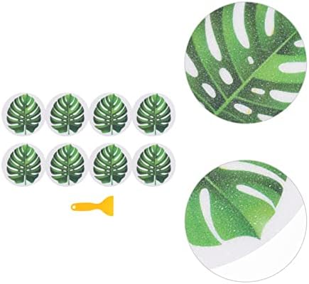 1 Set Leaf Bathtub Stickers Non Slip for Boys Girls