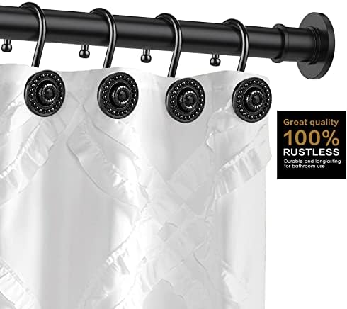 12 strongly rust-resistant oval shower hooks perfect for your bathroom