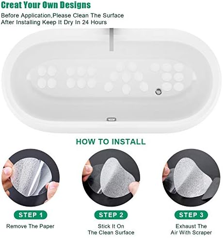 Non-Slip Bathtub Stickers Safe Durable Anti-Slip Bath Sticker Set