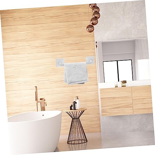 Zerodeko Adhesive Towel Holder - No Drilling Required Space-Saving for Bathroom Kitchen