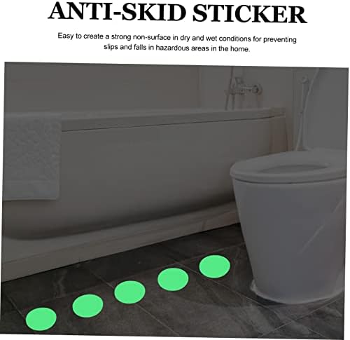 20-Piece Luminous Non-Slip Bathroom Tiles with Adhesive for Safe Use