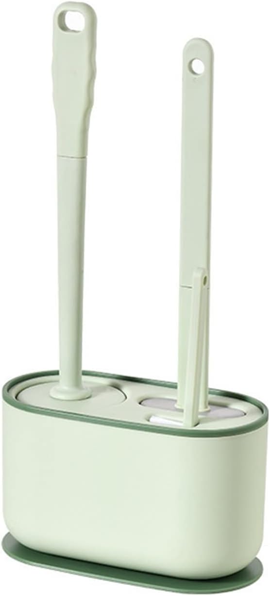 3 in 1 Toilet Brush Set with Holder and Plunger Green