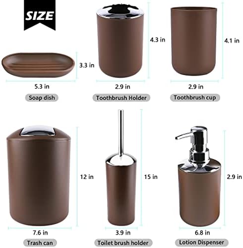 Papillon 6-Piece Bathroom Organization Set