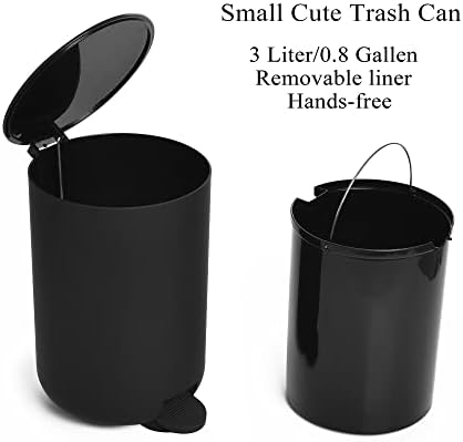 Compact Black Bathroom Accessories Set for Organization