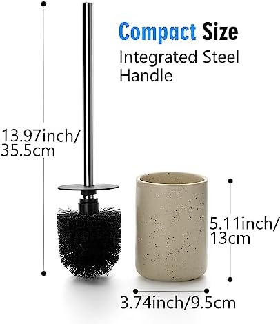 2 Pack Toilet Bowl Cleaning Brush Set