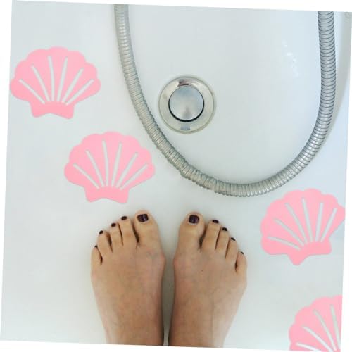 LIFKOME 12Pcs Shell Shaped Slip Bathroom Stickers