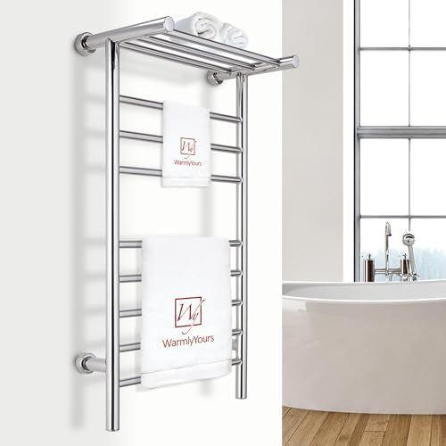 Sturdy Wall-Mounted Heated Towel Rack