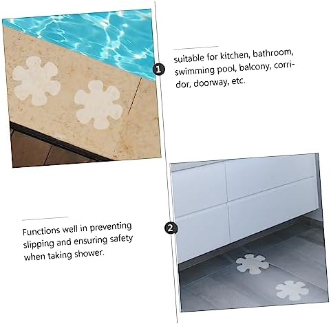Secure Non-Skid Bathroom stickers with a chic flower design