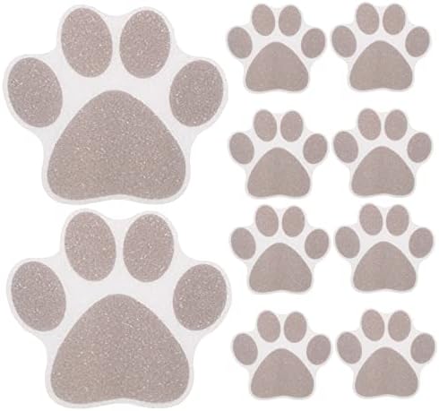 10pcs Non-Slip Paw Decals for Bathtub and Shower