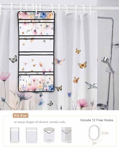 ZFUNCING Mesh Shower Organizer Set Waterproof Showers