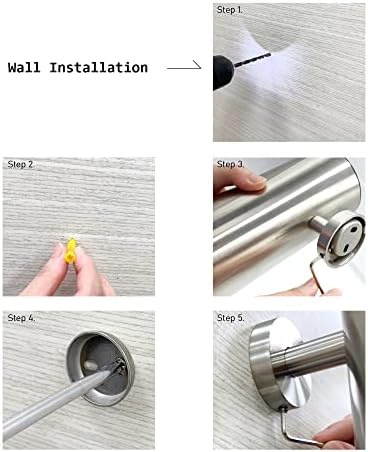 Durable 304 Stainless Steel Toile T Brush Holder