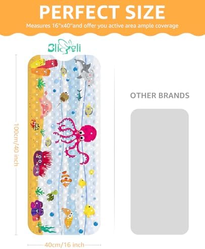 Bligli Kids Non-Slip bathtub mat Cartoon Design
