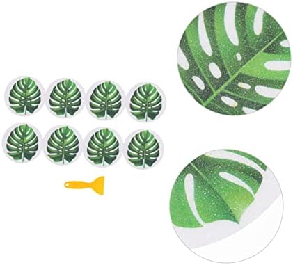 Non-Slip Bathtub Decals with Leaf Design