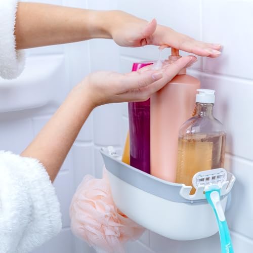 SlipX 2-Pack Suction Cup Shower Organizer