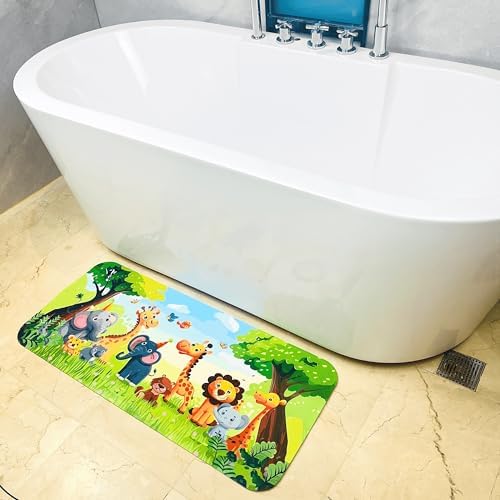 BOPPIE Non-Slip Bathtub Mat for Kids Safe Durable
