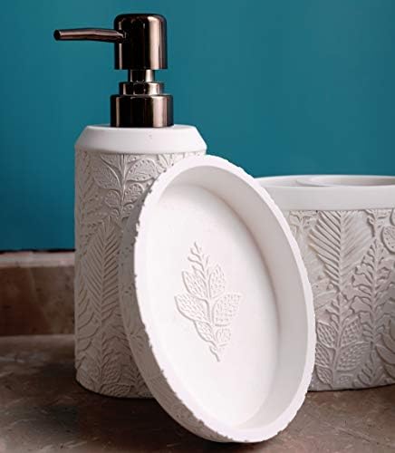 Hymmah 4-Piece Bathroom Accessories Set - Resin Farmhouse Decor