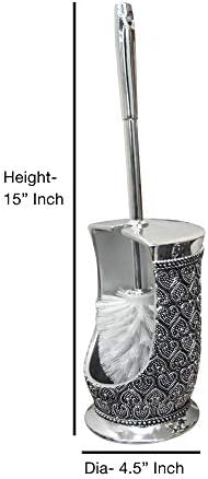 Sturdy Design Space-Saving Modern Aesthetic Toilet Brush Holder