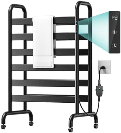 Electric Towel Warmer 12 Bars Constant Temperature Durable Energy Efficient