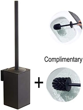 Toiletainer Black Wall-Mounted Holder for Bathrooms