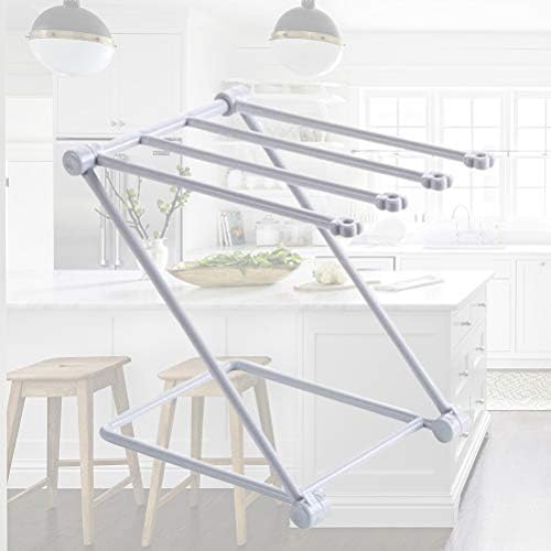 Stainless Steel Bathroom Towel Holder Z-Shape Foldable Towel Rack