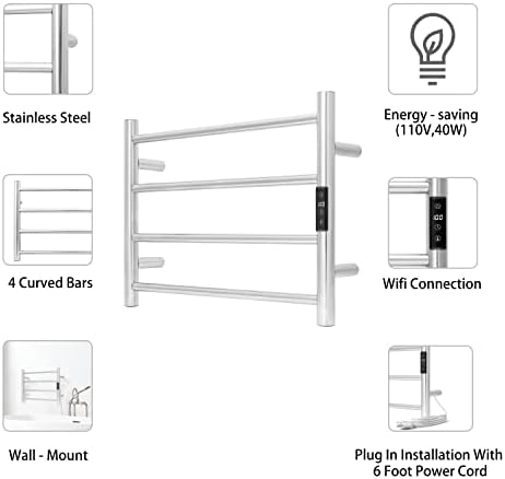 KEG Smart WiFi Towel Warmer with Timer and Temperature Control
