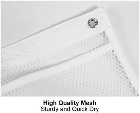2-Piece Mesh Bathroom Caddy Organizer with 6 Pockets