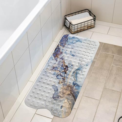 LNOND Marble bathtub mat for slip-free fun underwater