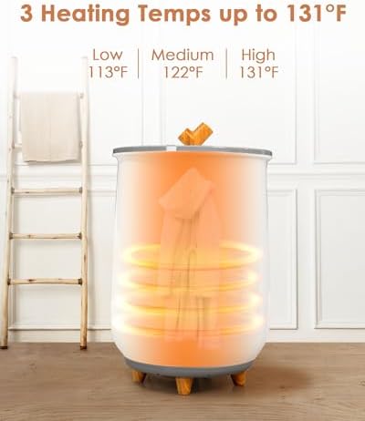 VOUKOTA20L Luxury Towel Warmer Bucket with Auto Shut Off Heat Timer
