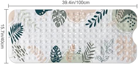 LNOND Boho Extra Long bathtub mat