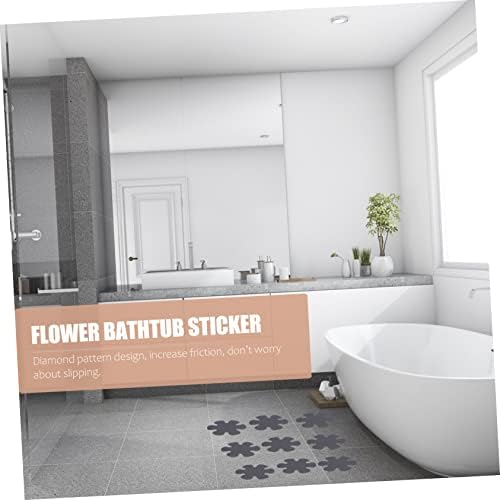 Non-SlipFlower Shape Bath Sticker Mat for Bathtub Easy to Stick