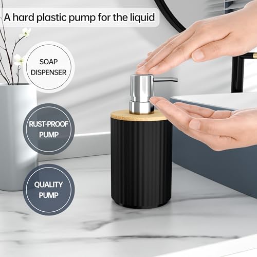 Fun Memories 6-Piece Black Bathroom Accessory Set