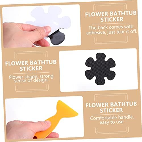 Non-SlipFlower Shape Bath Sticker Mat for Bathtub Easy to Stick