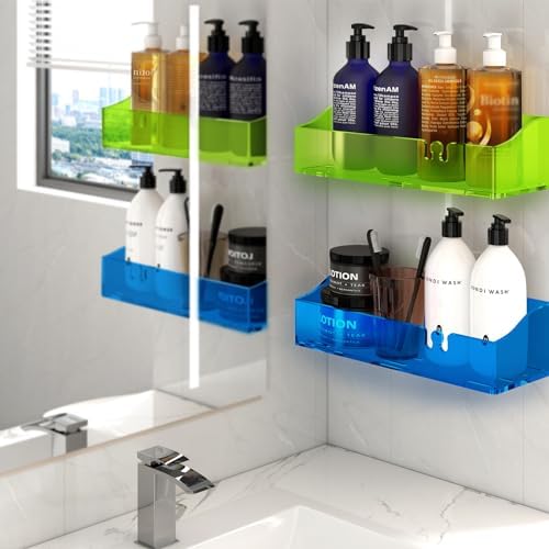 Blind Box 3-Piece Acrylic Shower Shelves