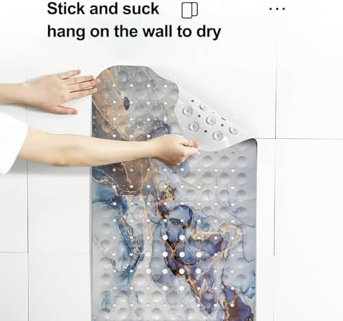 LNOND Marble bathtub mat for slip-free fun underwater