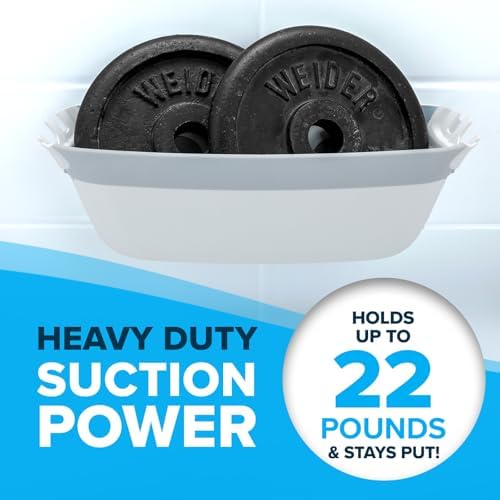 SlipX 2-Pack Suction Cup Shower Organizer
