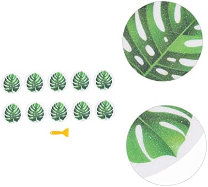 VICASKY Self Adhesive Bathtub Decals Leaf Shape Non Slip Stickers for Safety