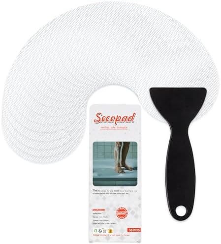 36PCS Non-Slip Bathtub Stickers with Premium Scraper