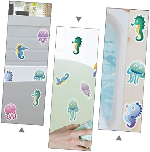 Ciieeo 10pcs Cartoon Bathtub Stickers for Bathroom Decoration