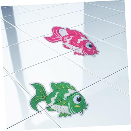 PRETYZOOM 6pcs Fish Design Anti Slip Bathtub Stickers