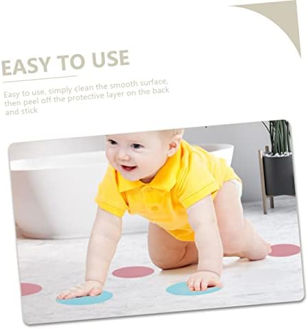 Cabilock 72pcs Self-Adhesive Non-Slip Round Decals for Bathroom Stairs