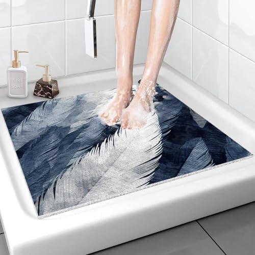 Extra Large Square Shower Mat for Comfort Slip-Free Bathing