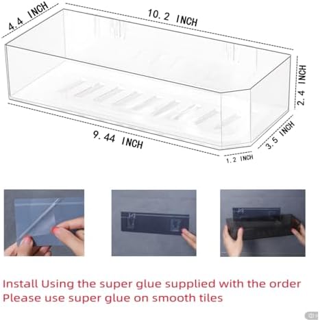 CQ Acrylic 2-Pack Bath Organizer