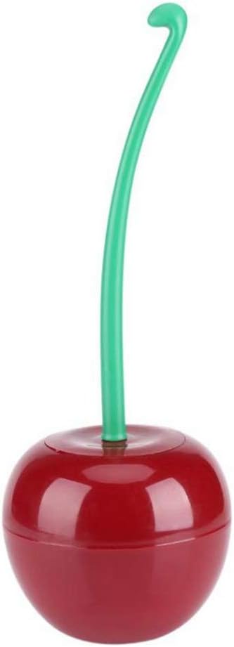 LUDSUY Cherry-shaped Toilet Brush Holder Standing Set
