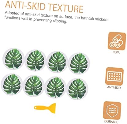 GLEAVI Bathtub Non-Slip Stickers Leaf Design for Kids and Adults