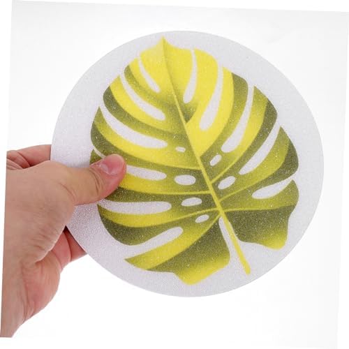 Non-Slip Bath Stickers with Leaf Design for Kids