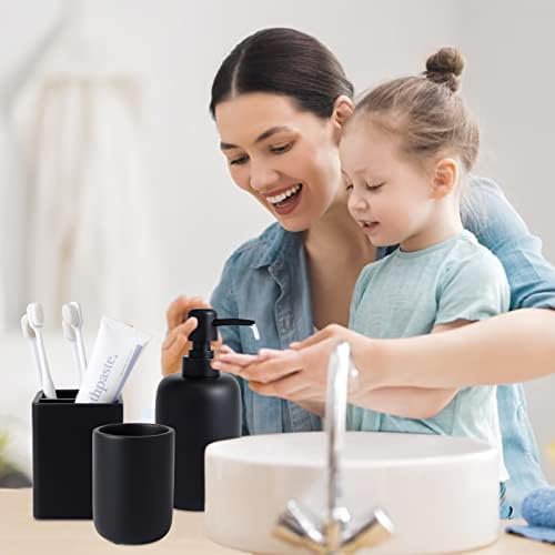 XLHOMO Black bathroom set