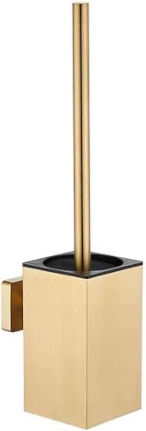 Stainless Steel Square Toilet Brush with Holder and Lid