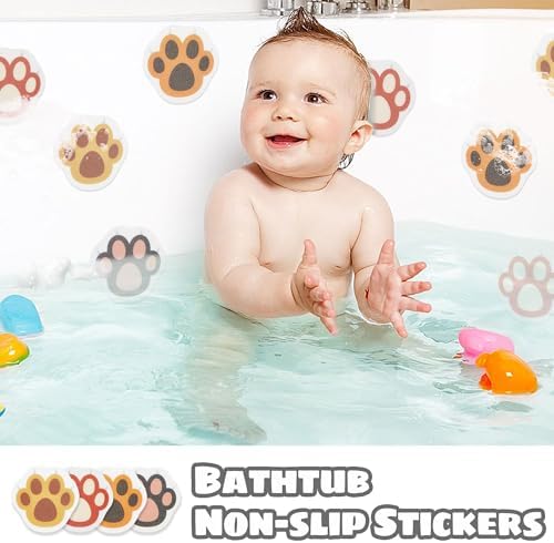 12PCS Cats Claw Non-Slip Bathtub Stickers